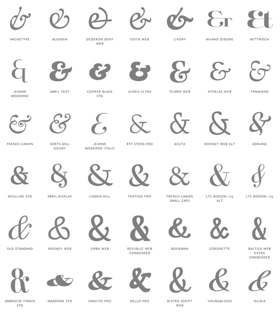 Typekit Practice: Ampersand Semantics